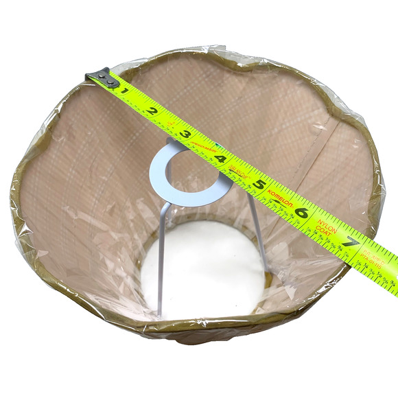 NEW Lot 3 x Rattan Scallop Edge Lamp Shades Uno 4 X 5.25 X 7 Farmhouse Cottage - Picture 9 of 9